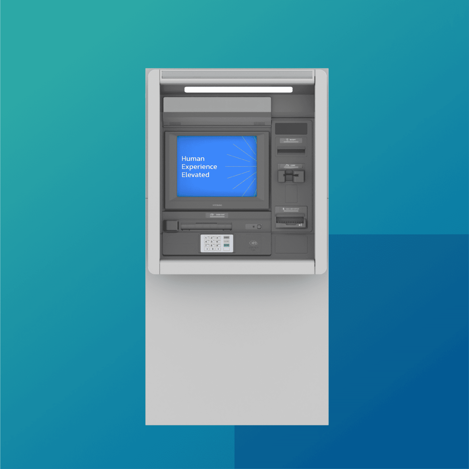 Hyosung 7D(MX7600DA) 이미지, Hyosung의 입증되고 신뢰할 수 있는 완전한 기능의 ATM