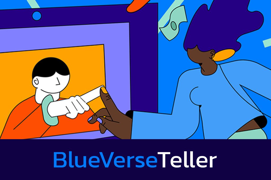 BlueVerse Teller commissioned artwork